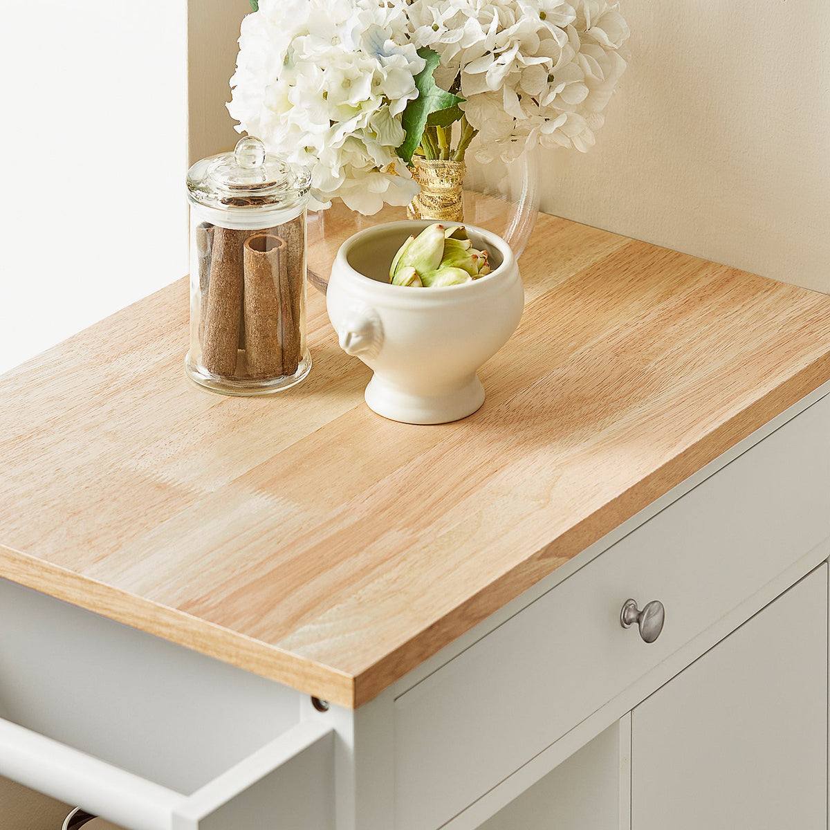 SoBuy FKW46-WN Desserte roulante Chariot de cuisine de service Meuble de Rangement