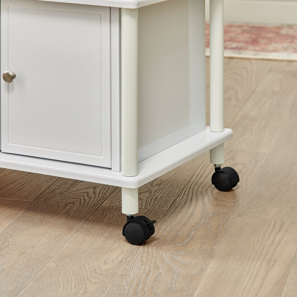 SoBuy FRG12-W Meuble rangement cuisine roulant en bois, Chariot de cuisine de service