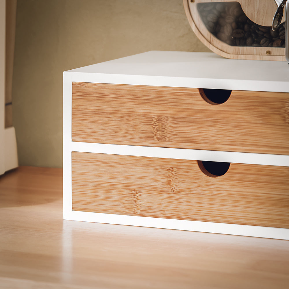 SoBuy FRG180-WN Boîte de rangement Porte-Capsules Nespresso Distributeur Boîte