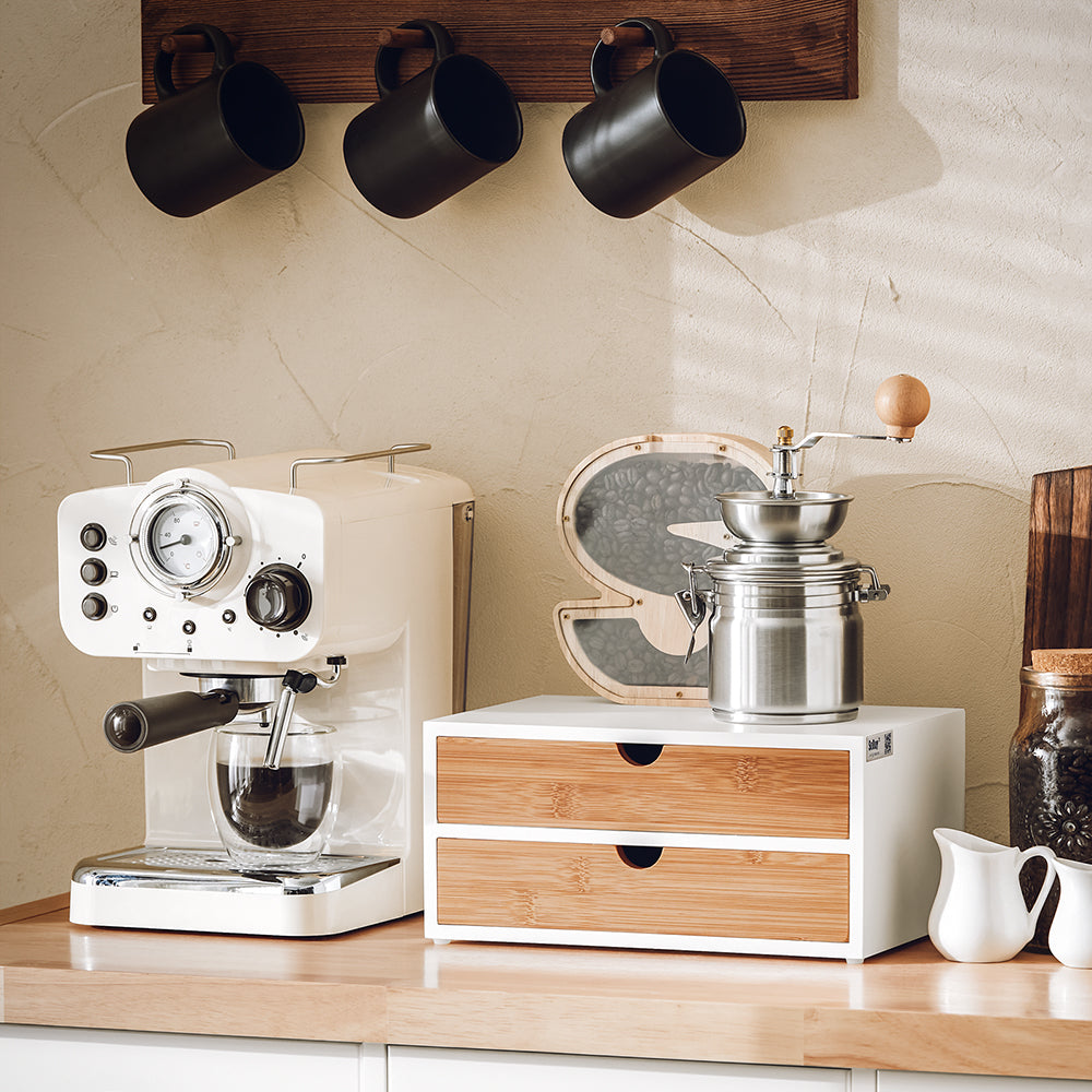 SoBuy FRG180-WN Boîte de rangement Porte-Capsules Nespresso Distributeur Boîte