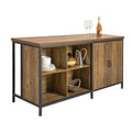 SoBuy KNL01-F Îlot Central Cuisine Industriel 170 cm – Plan de Travail XXL, Buffet Bar Vintage